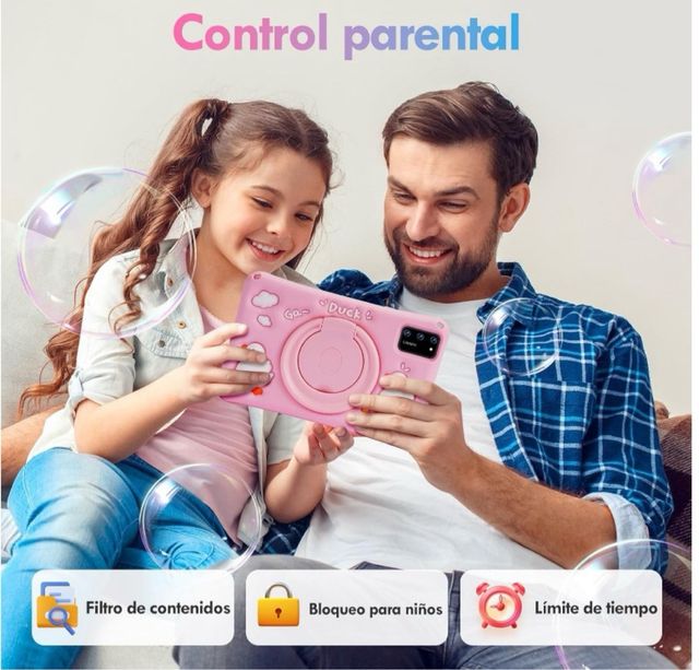 Tablet infantil rosa 7" Android 13