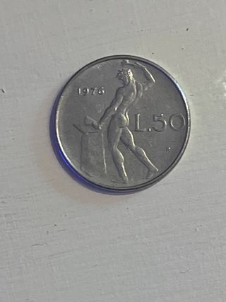 Moneta 50 Lire 1976 Italia