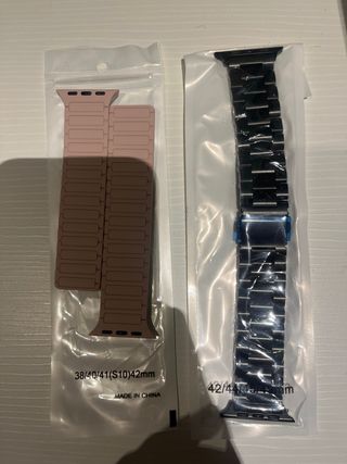 Correas Apple Watch: Negra y Rosa