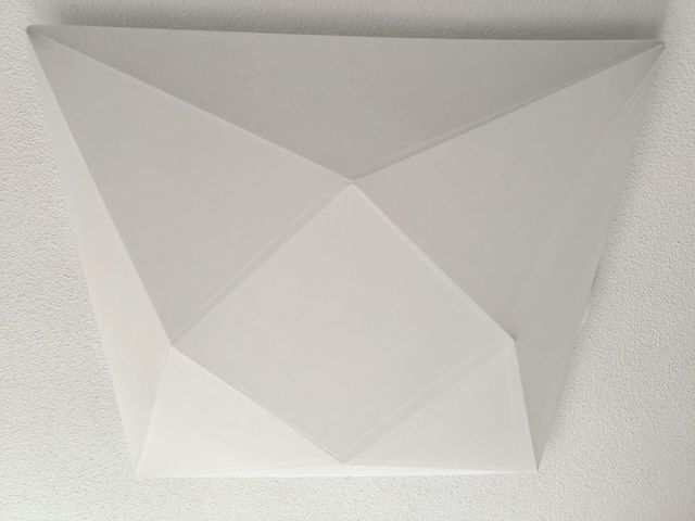 Lámpara techo blanca - Diseño geométrico