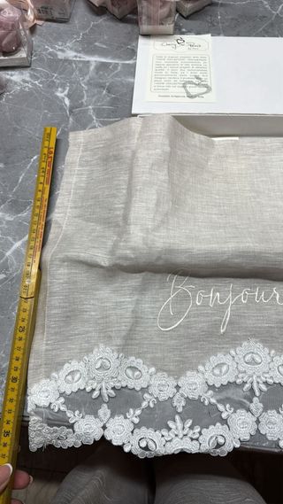 Runner lino Made in Italy beige