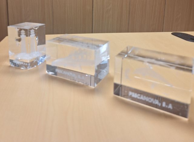 3 piezas  Cristal Pescanova