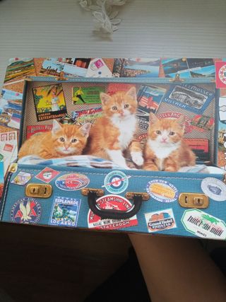 Puzzle Rompecabezas Gatitos Viajeros