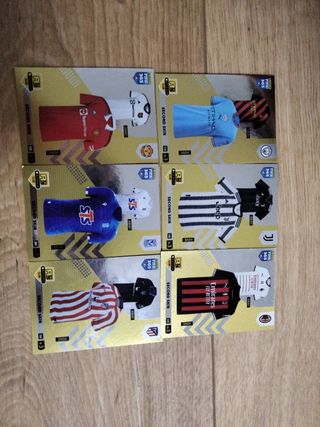 6 cartas camisetas fútbol FIFA 365