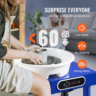 Tornio per Ceramica Argilla con Pedale 350 W Diame