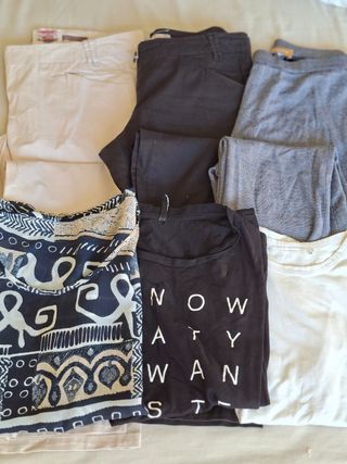 Lote ropa: 3 pantalones, 3 camisetas