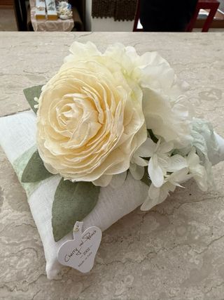 Cuscino fiori matrimonio