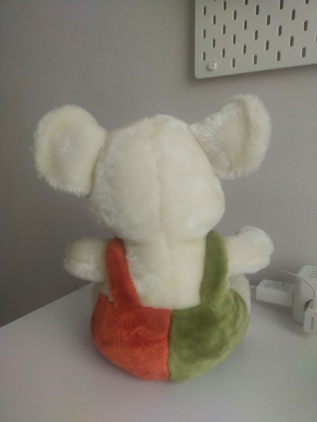 Peluche ratoncito tricolor (32 cm)