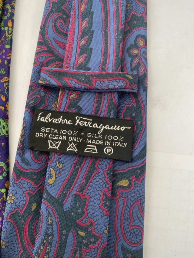 2 Cravatte Ferragamo vintage