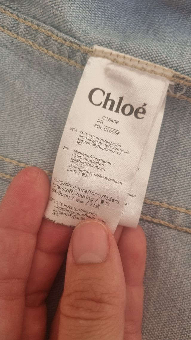 Chaqueta vaquera Chloé niña 8 años