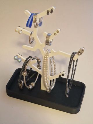 Expositor Joyas Árbol Blanco