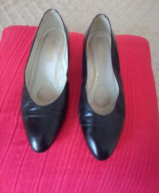 Zapato Piel Negro