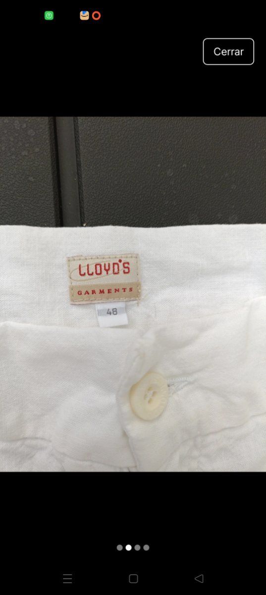 Pantalón blanco Lloyds - Talla 48