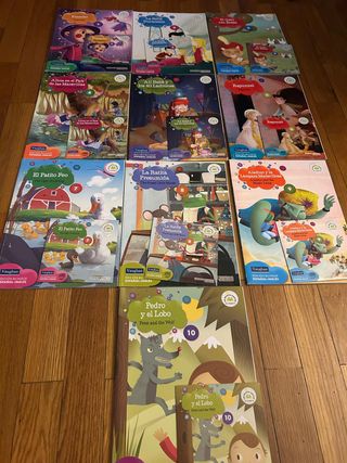 Colección de 10 libros Bilingües con CD, cada libr
