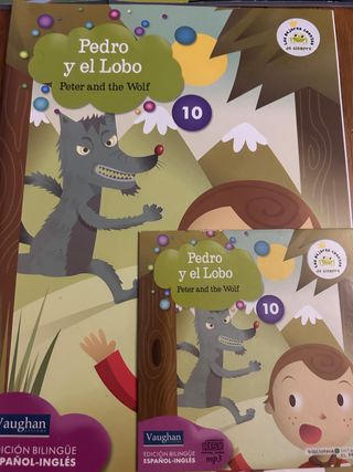 Colección de 10 libros Bilingües con CD, cada libr