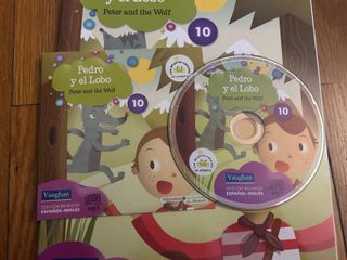 Colección de 10 libros Bilingües con CD, cada libr
