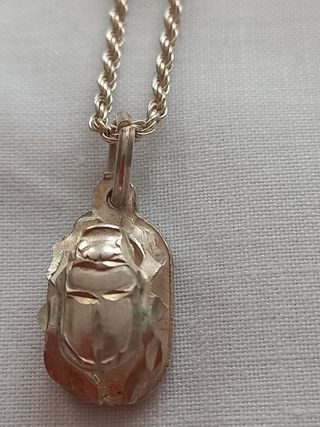 Collar plata - Escarabajo