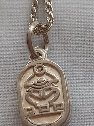 Collar plata - Escarabajo