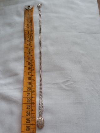 Collar plata - Escarabajo