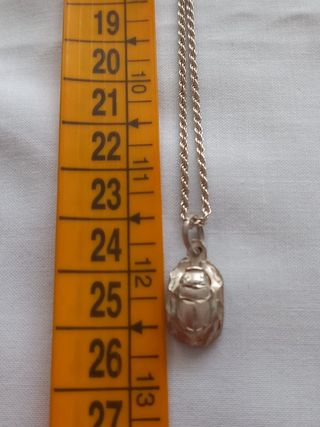 Collar plata - Escarabajo