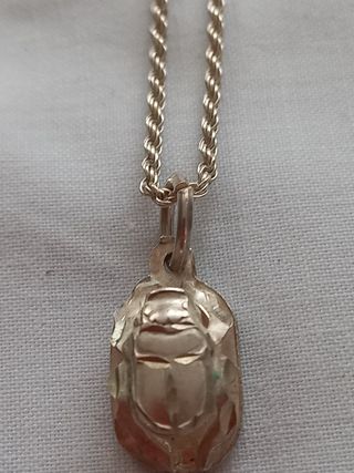 Collar plata - Escarabajo