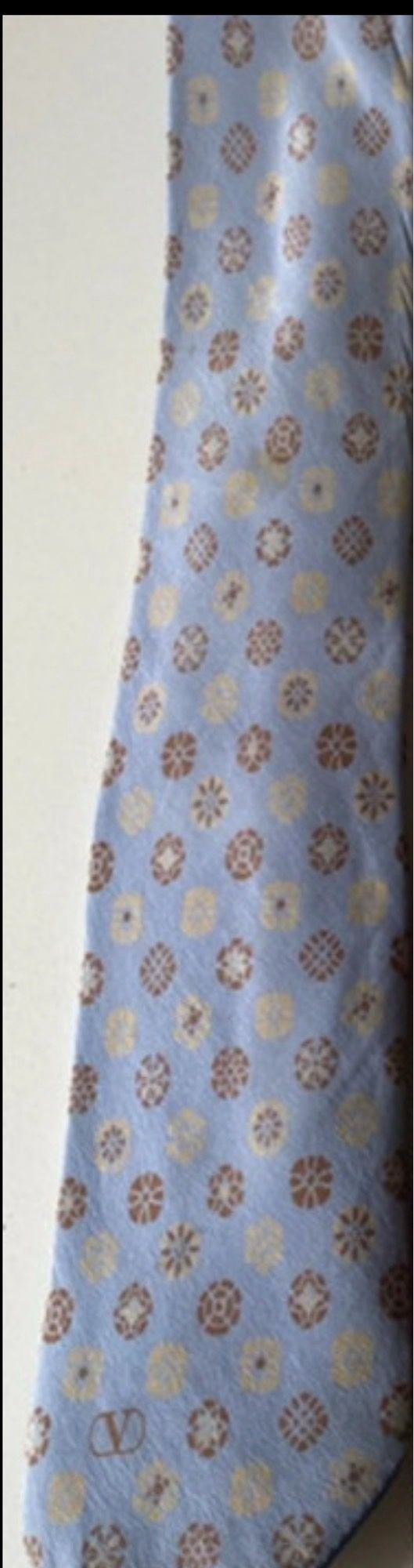 Cravatta Valentino vintage seta blu