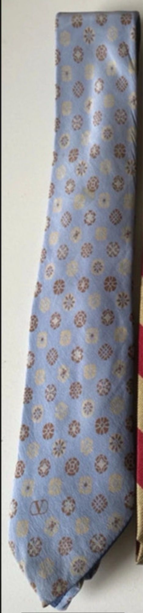 Cravatta Valentino vintage seta blu