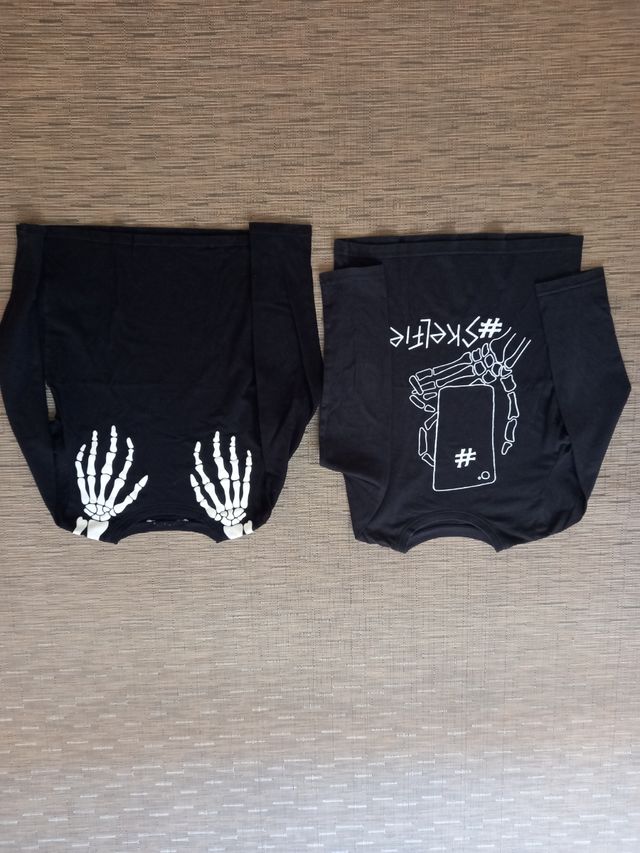 2 Camisetas Niño estampado terrorífico