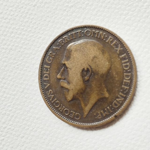 Medio penique Reino Unido 1923