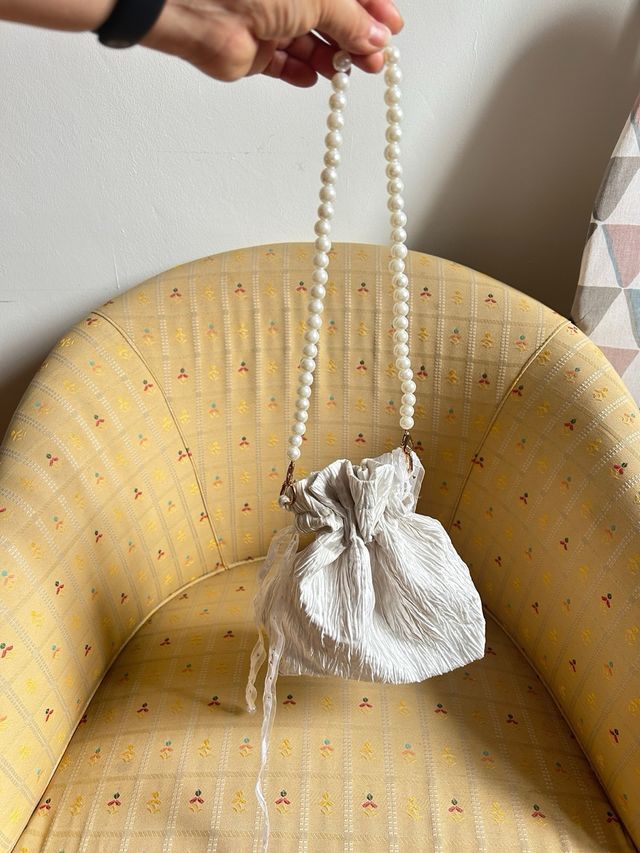 Bolso de mano blanco