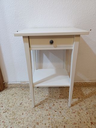 Mesita noche blanca - madera