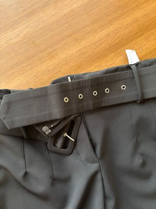 Shorts negros Zara cinturon