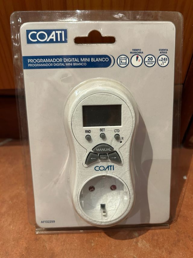 Programador digital Coati mini blanco