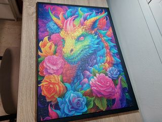 2 Puzzles 1000 piezas - Caballos y Dragón 