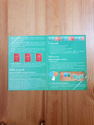 Baralletres: joc de cartes en català