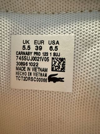 Zapatillas Lacoste blancas