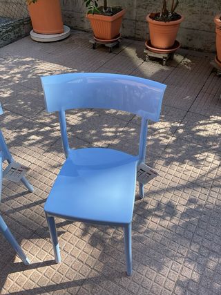 2 Sedie Kartell Catwalk blu