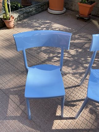 2 Sedie Kartell Catwalk blu