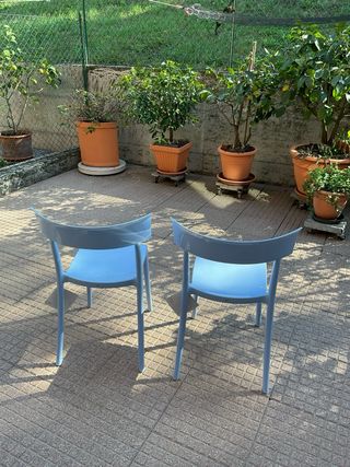 2 Sedie Kartell Catwalk blu