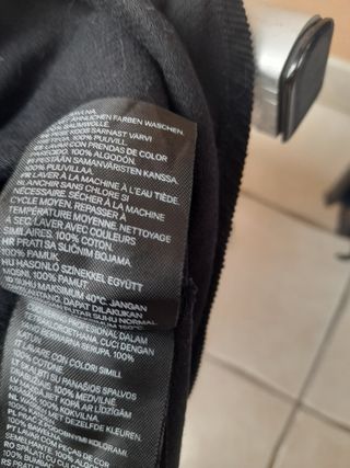 Camicia velluto nero taglia xs modello ovwr size..
