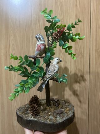Diorama di uccelli decorativi, Silvestrismo 