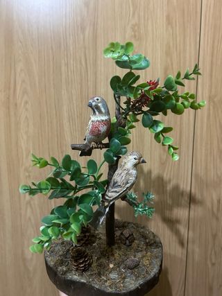 Diorama di uccelli decorativi, Silvestrismo 