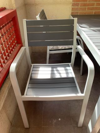 Mesa terraza Ikea Själlands 4 sillas