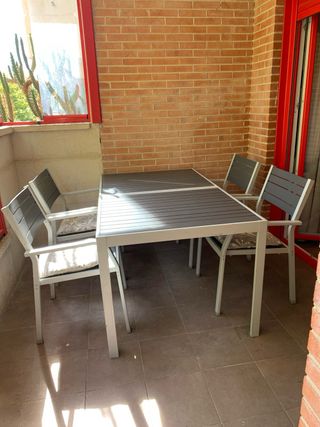 Mesa terraza Ikea Själlands 4 sillas