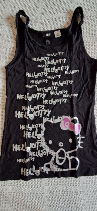 Canotta Hello Kitty H&M nera