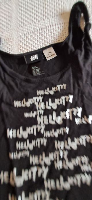 Canotta Hello Kitty H&M nera