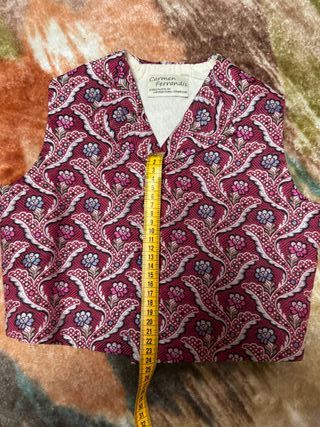 Chaleco fallero niño talla 9-11 años delgadito