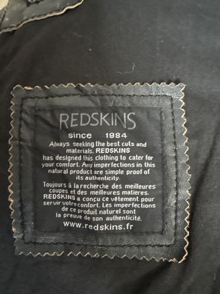 Chaqueta REDSKINS piel negra