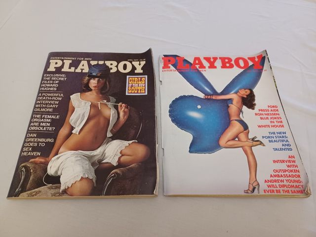 Lote de Revistas Playboy Abril 1977 + Julio 1977