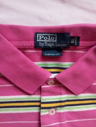 Ralph Lauren Polo Shirt Striped Pink Multicolor 